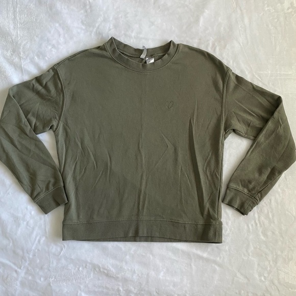 🍁 3/$25 🍁 Divided by H&M | Pullover Crewneck Sweater | Navy Green | Medium - Picture 1 of 8